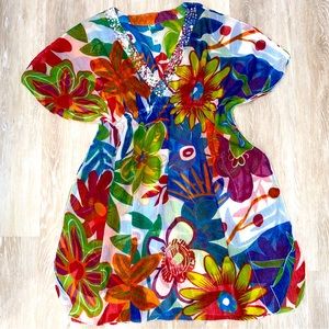 Ocean Club Colorful Floral Cover Up